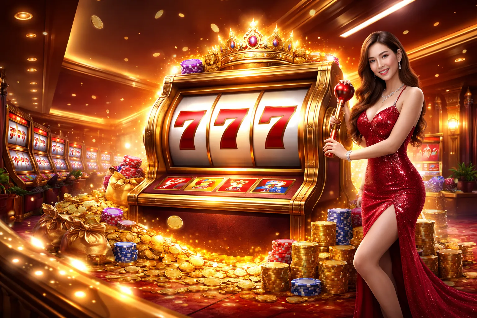 Máy đánh bạc rực rỡ tại Banca29